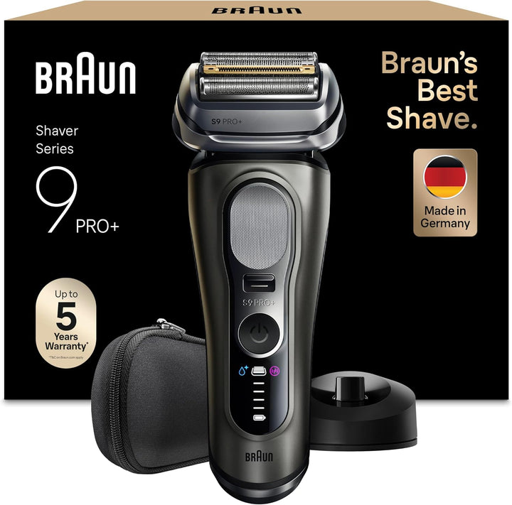 Braun Series 9 PRO+ Herren – Nass & Trocken, 60 Min. Akku, Graphit
