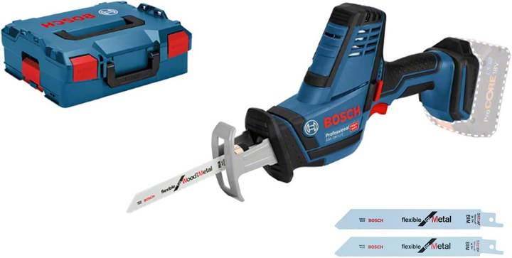 Bosch Professional GSA 18 V-LI C – kompakte 18V Akku-Säbelsäge mit SDS, LED & L-BOXX