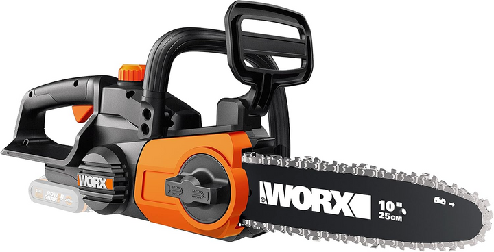 WORX WG322E.9 – 20V Akku-Kettensäge mit 25 cm Schwert, automatischer Kettenspannung & PowerShare