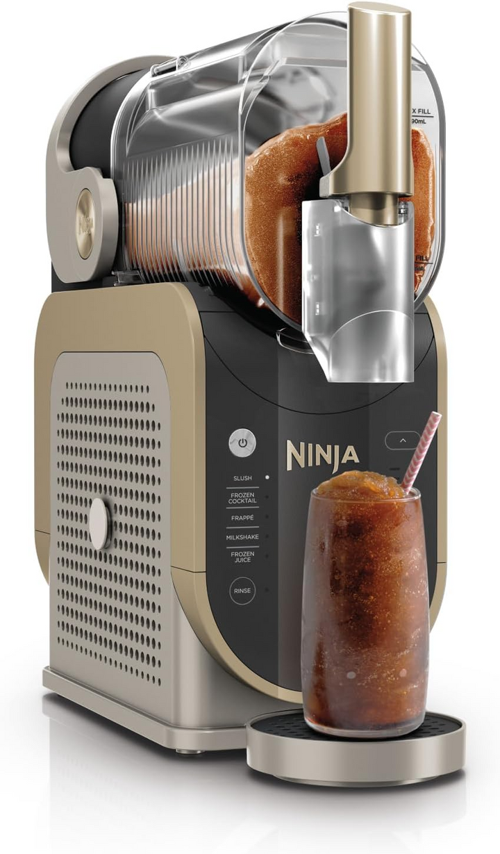 Ninja SLUSHi FS301EUSTGD – Slush-Eismaschine mit 5 Programmen & RapidChill in Stone Gold