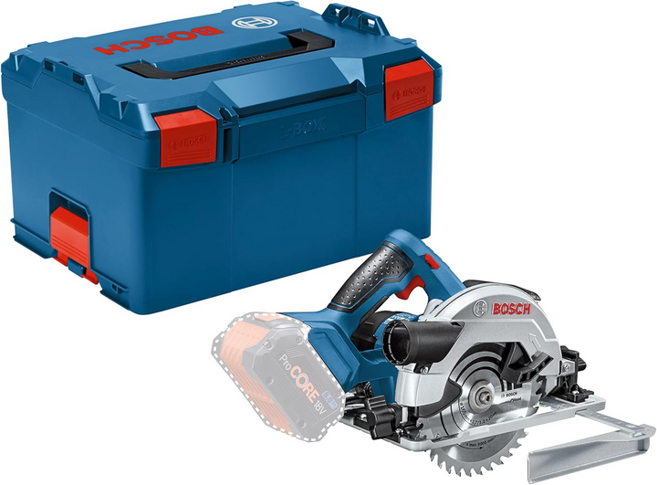 Bosch Professional GKS 18V-57 G – 18V Akku-Handkreissäge mit 57 mm Schnitttiefe & L-BOXX