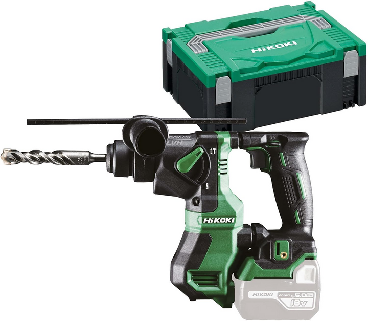 HiKOKI DH18DPAW2Z – 18V Akku-Bohrhammer mit SDS-plus, Brushless-Motor, Auto-Stop & HSC II Koffer