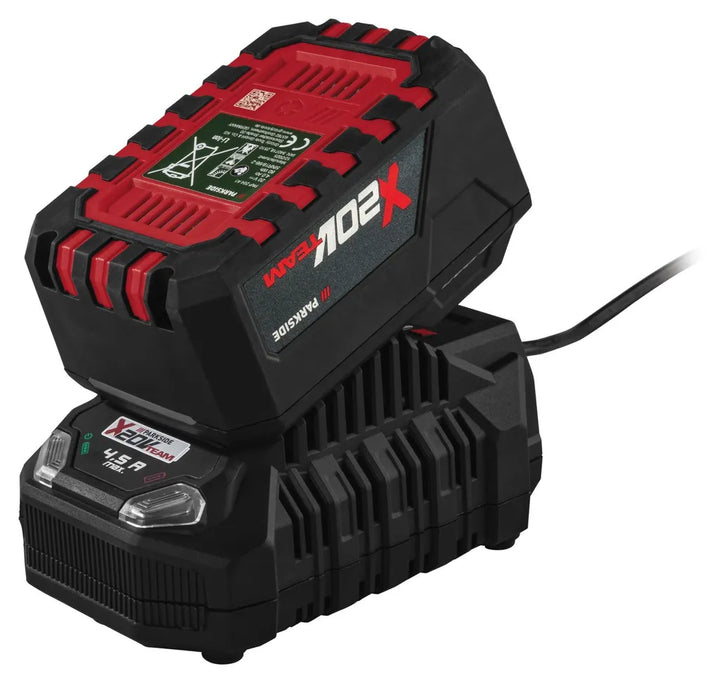 PARKSIDE PAP 204 A1 + PLG 20 C3 – 20V 4Ah Akku-Starter-Set mit 4,5A Schnellladegerät