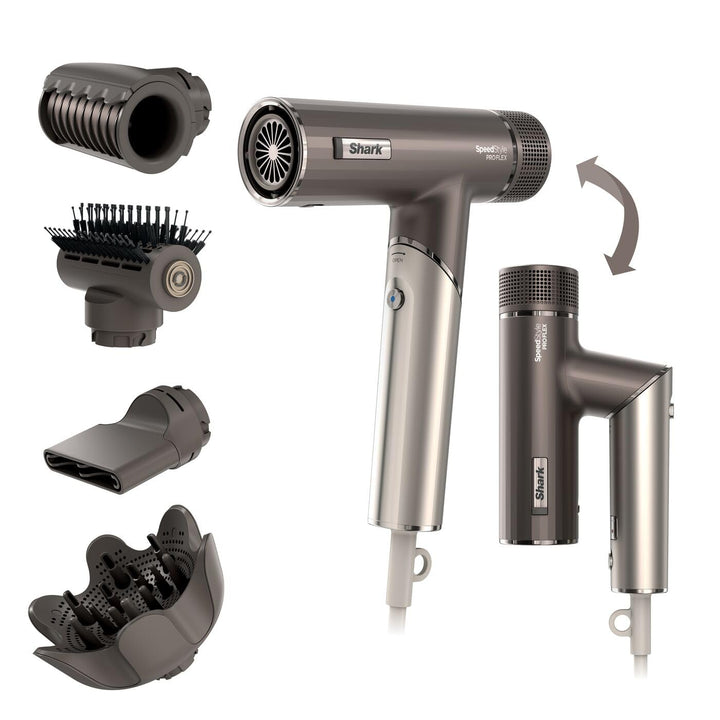 Shark SpeedStyle Pro FLEX HD542EU – 4-in-1 Haartrockner mit Scalp Shield & 4 Styling-Aufsätzen