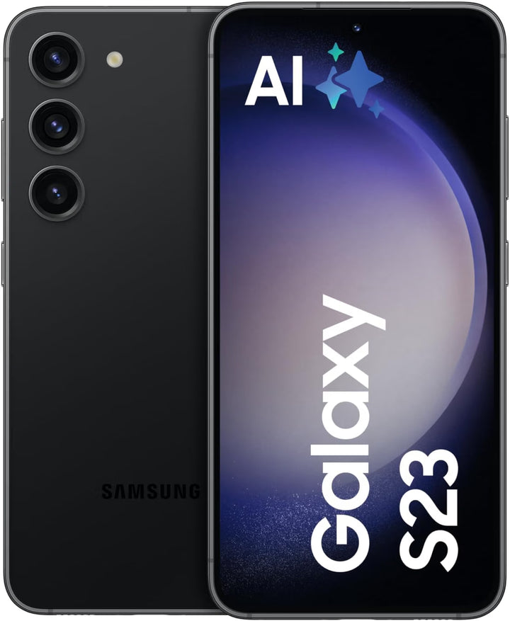 Samsung Galaxy S23 5G – 128 GB Smartphone in Phantom Black mit 6,1" Dynamic AMOLED 2X & 50-MP-Kamera