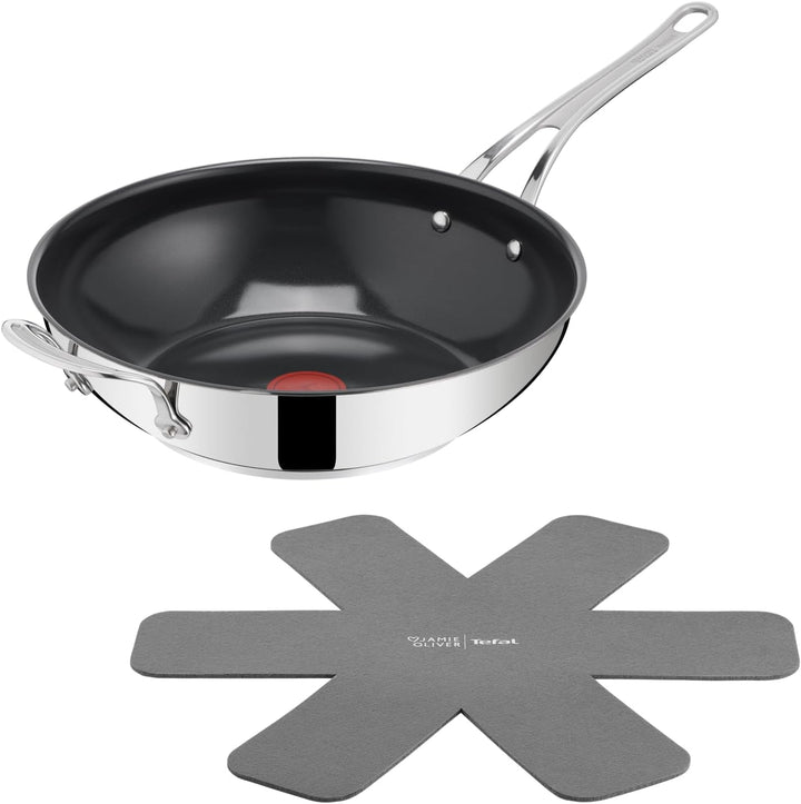 Tefal Jamie Oliver Classic Cook H8819355 – 30 cm Wokpfanne mit InoCeram Keramikbeschichtung & Thermo-Spot