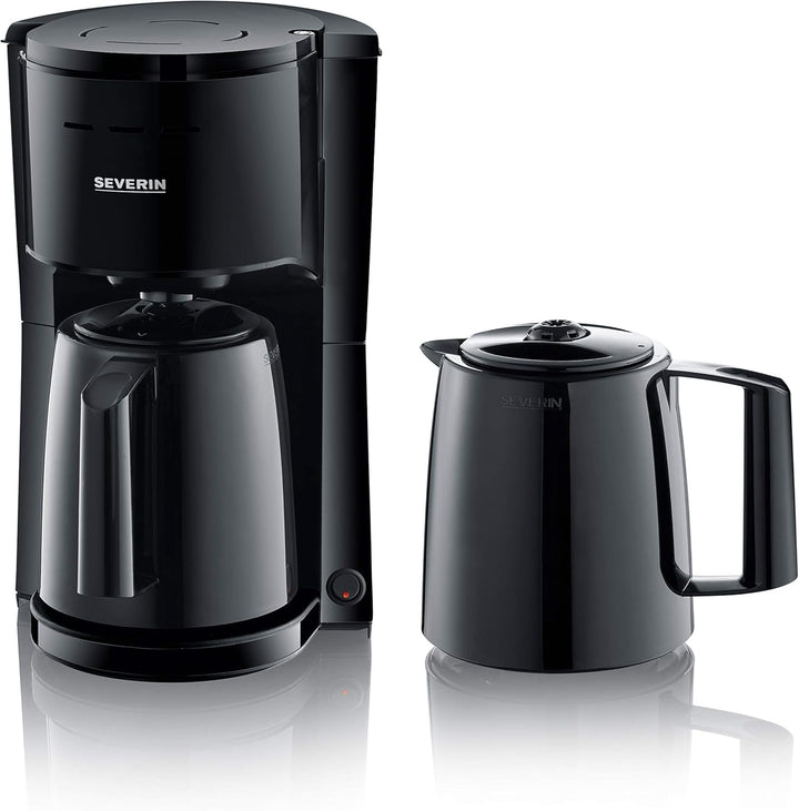 Severin Filterkaffeemaschine KA 9307 2 Thermoskannen Schwarz