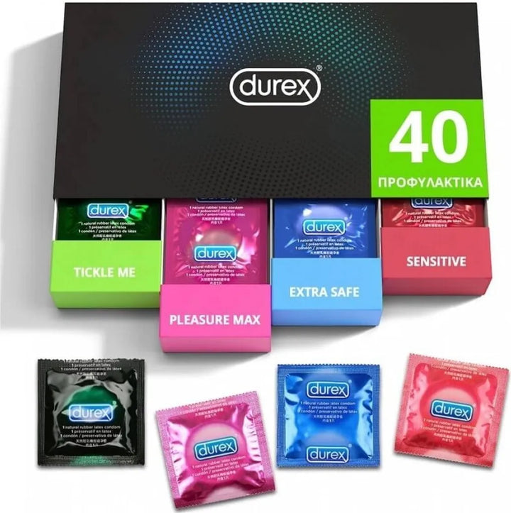 Durex Fun Explosion 40 Kondome Mix-Pack | 4 Varianten • Neu & OVP