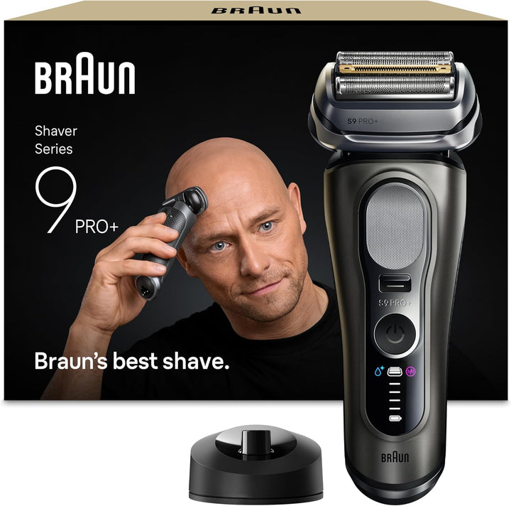 Braun Series 9 PRO+ Glatzenrasierer Herren – Nass & Trocken, 60 Min. Akku, Graphit