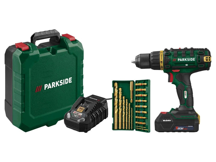 PARKSIDE PABS 20-Li G8 Limited Edition – 20V Akku-Bohrschrauber mit 45 Nm, 2,0 Ah Akku & Ladegerät
