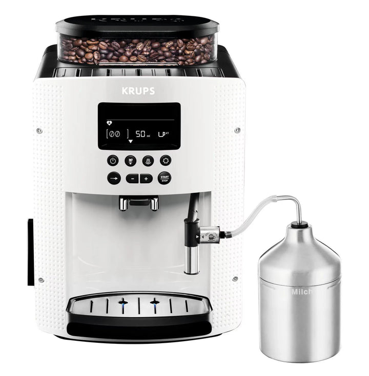 Krups EA8161 Arabica Display – Kaffeevollautomat mit 15 bar, LCD-Display & Auto-Cappuccino-Set